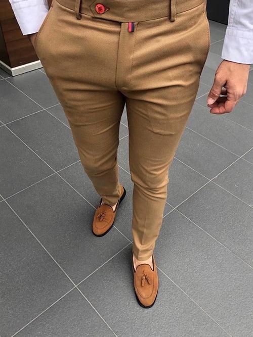 Men's Fashion Casual Pants Daily Business Formal Pants High - LuxNovaHub 