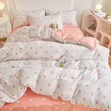 Duvet Cover Set with Pillowcases Flat Sheet - LuxNovaHub 