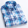 High Quality Men's Plaid Short Sleeve Shirts Business - LuxNovaHub 