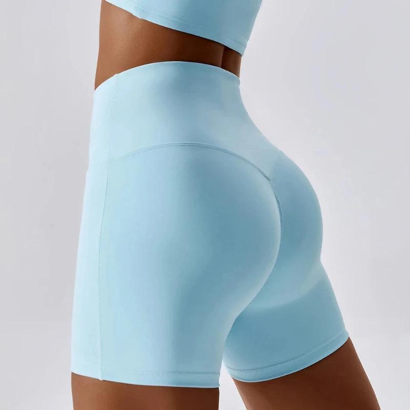 Summer New Candy Color High Waist Shorts - LuxNovaHub 