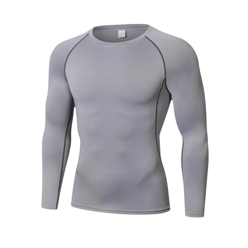 Men Compression Running T-Shirt Fitness - LuxNovaHub 