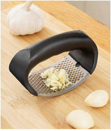 Stainless Steel Garlic Press - LuxNovaHub 