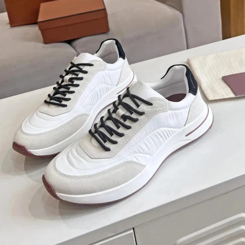 Italian Brand Male Sneakers Casual Business Shoes - LuxNovaHub 