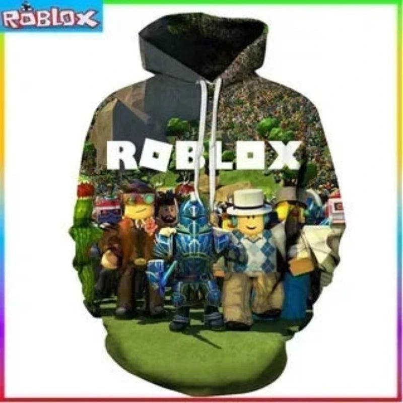 ROBLOX Digital Printing Hooded Sweater Hooded Pullover - LuxNovaHub 