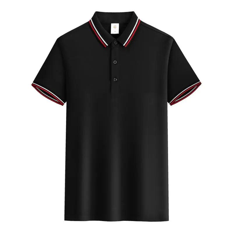 Customized LOGO Polo T-Shirt Men Summer Men's - LuxNovaHub 