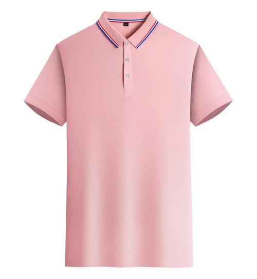 Customized LOGO Polo T-Shirt Men Summer - LuxNovaHub 