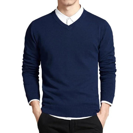 Pullovers Outwear Man V Neck Male - LuxNovaHub 