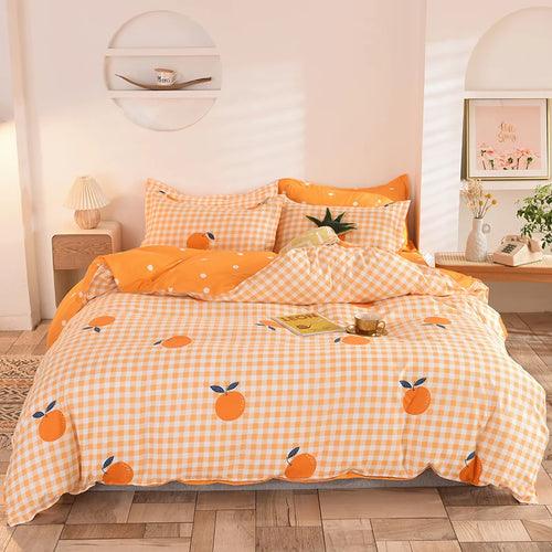 Duvet Cover Set with Pillowcases Flat Sheet - LuxNovaHub 