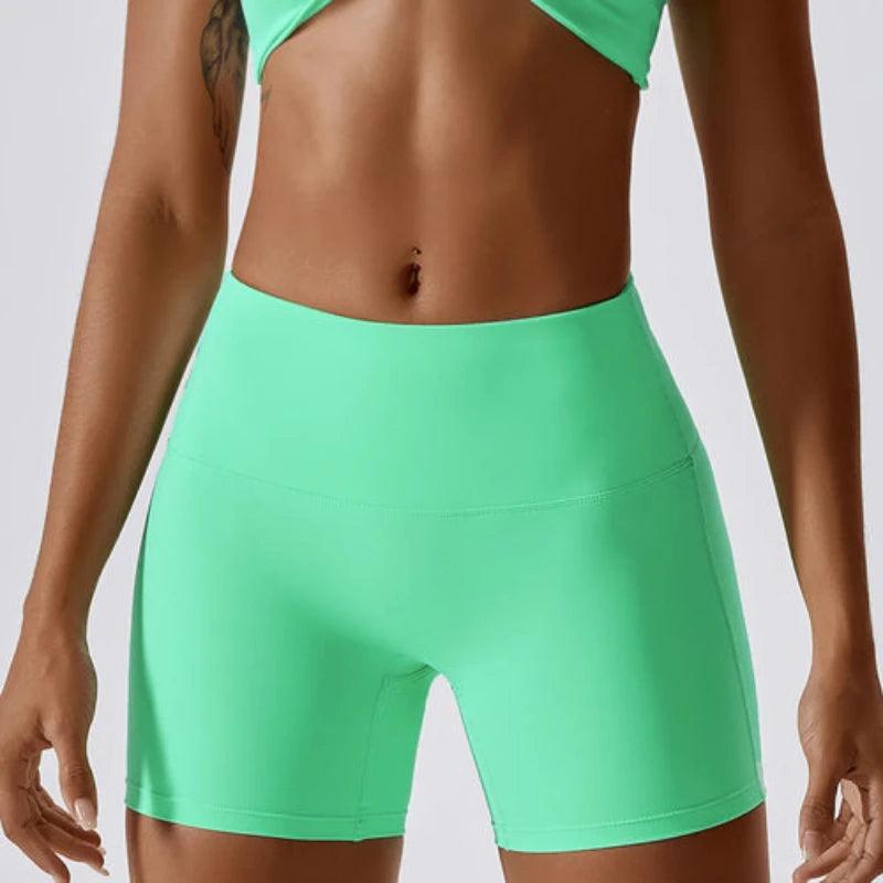 Summer New Candy Color High Waist Shorts - LuxNovaHub 