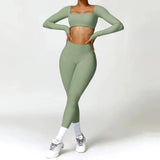 Yoga Suit Sports Set Women Quick-Drying Gym - LuxNovaHub 