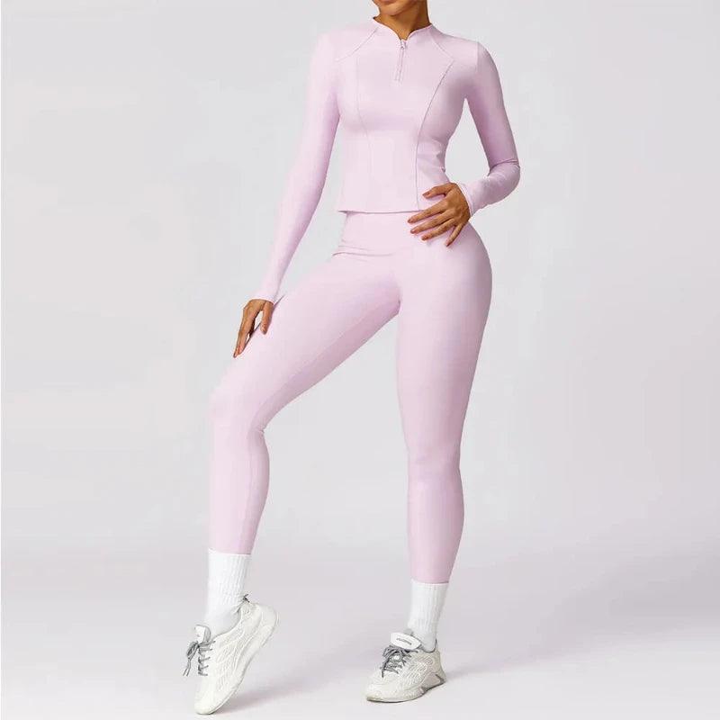 Yoga Set 2 Pieces Women Tracksuits Workout - LuxNovaHub 