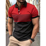 Stripe Sleeve Polo - LuxNovaHub 