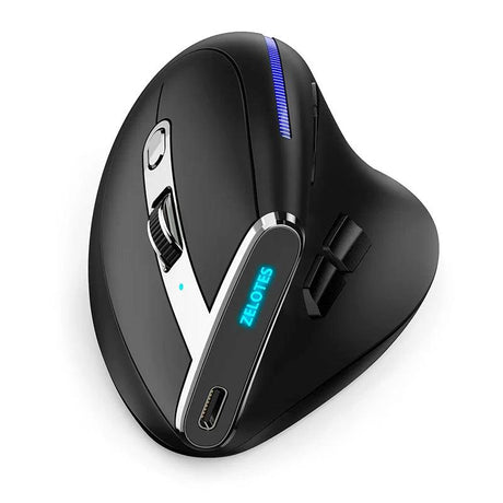 Zelotes F-36 Vertical Wireless Mouse - LuxNovaHub 