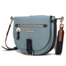 Leather Color Block Women Shoulder Bag - LuxNovaHub 