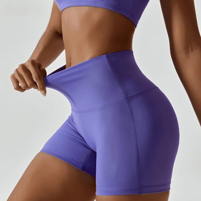 Summer New Candy Color High Waist Shorts - LuxNovaHub 