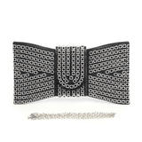 Rhinestone Bowtie Iconic Clutch Bag - LuxNovaHub 