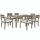 Acacia Wood Outdoor Dining Table - LuxNovaHub 