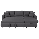 Sleeper Sectional Sofa Grey - LuxNovaHub 