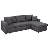 Sleeper Sectional Sofa Grey - LuxNovaHub 