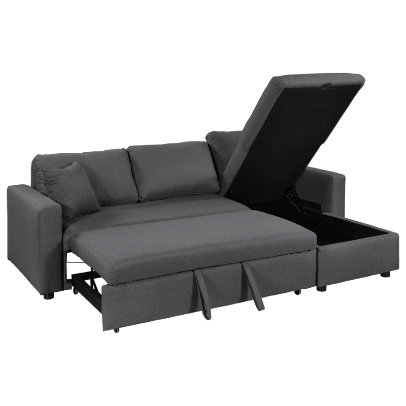 Sleeper Sectional Sofa Grey - LuxNovaHub 