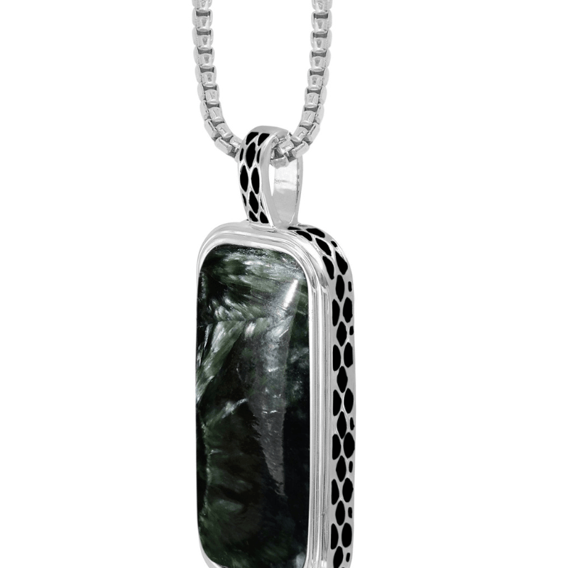 Seraphinite Black Rhodium Plated - LuxNovaHub 