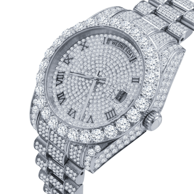 ICEMAN MOISSANITE CZ WATCH - LuxNovaHub 