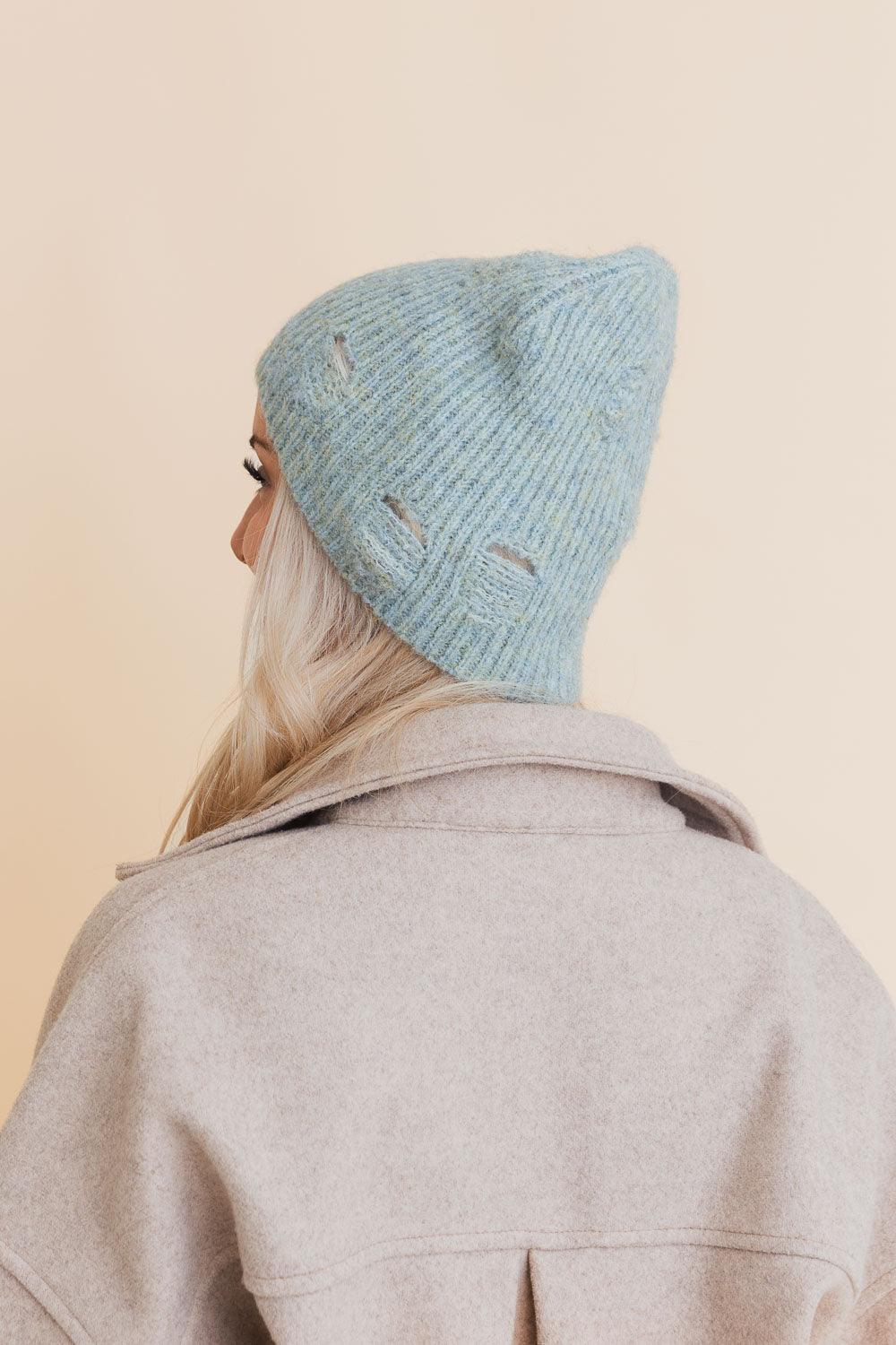 Rugged Edge Distressed Knit Beanie - LuxNovaHub 