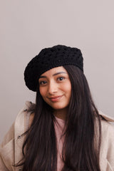 Darling Crochet Knitted Beret - LuxNovaHub 