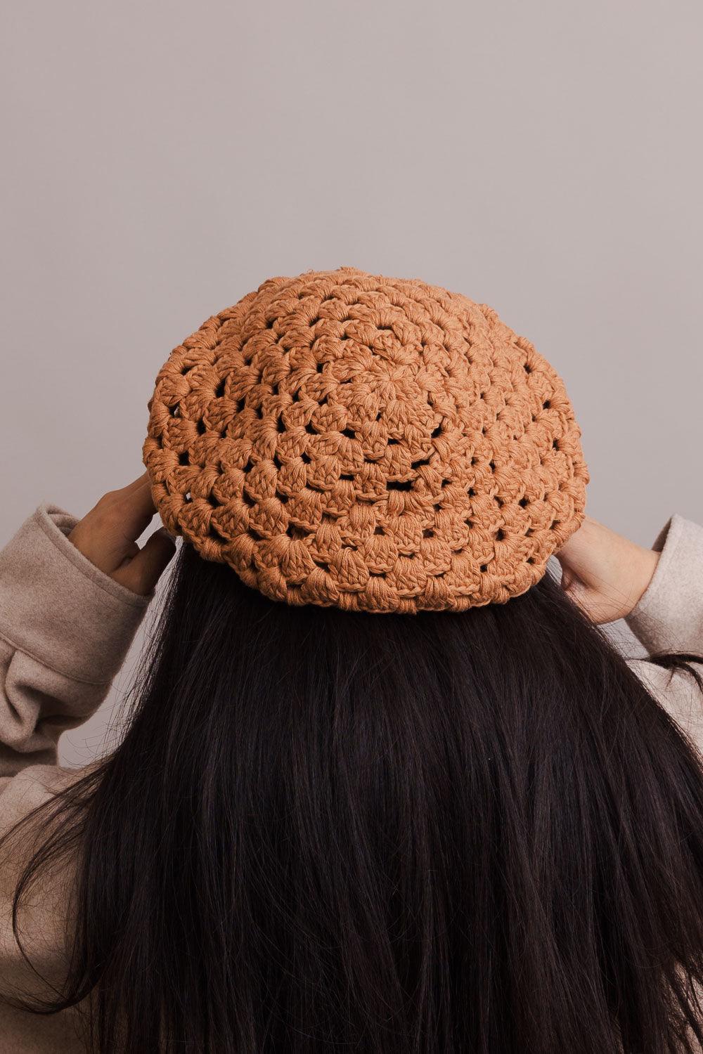 Darling Crochet Knitted Beret - LuxNovaHub 