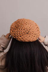 Darling Crochet Knitted Beret - LuxNovaHub 