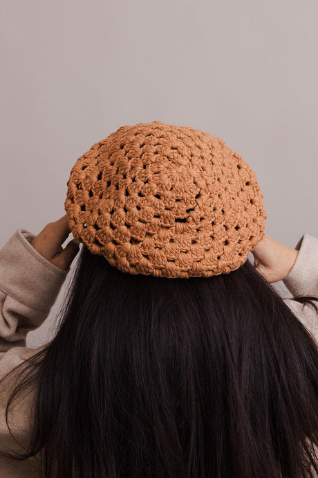 Darling Crochet Knitted Beret - LuxNovaHub 