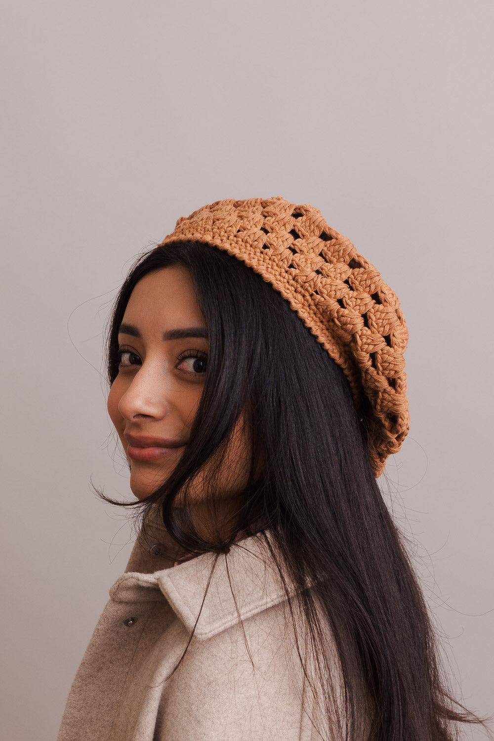 Darling Crochet Knitted Beret - LuxNovaHub 