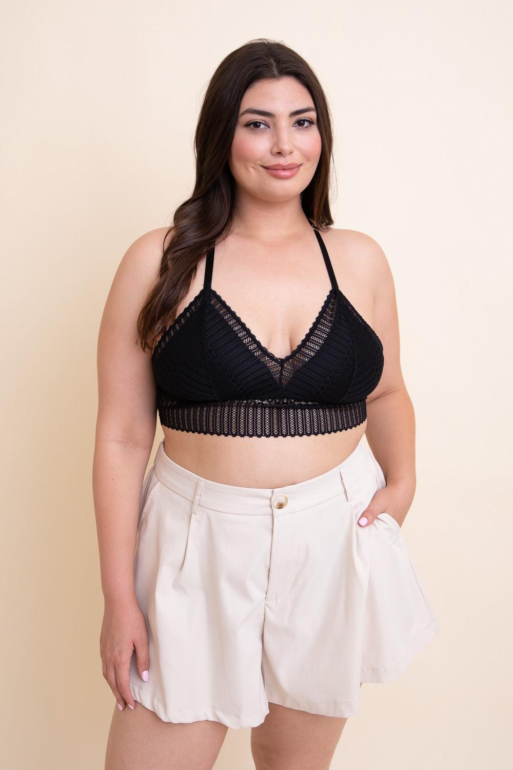 Boho Racerback Bralette Plus - LuxNovaHub 