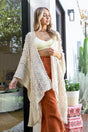 Soft Embroidered Zig Zag Kimono - LuxNovaHub 