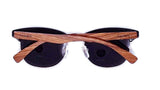 Real Walnut Wood Club Style Sunglasses - LuxNovaHub 