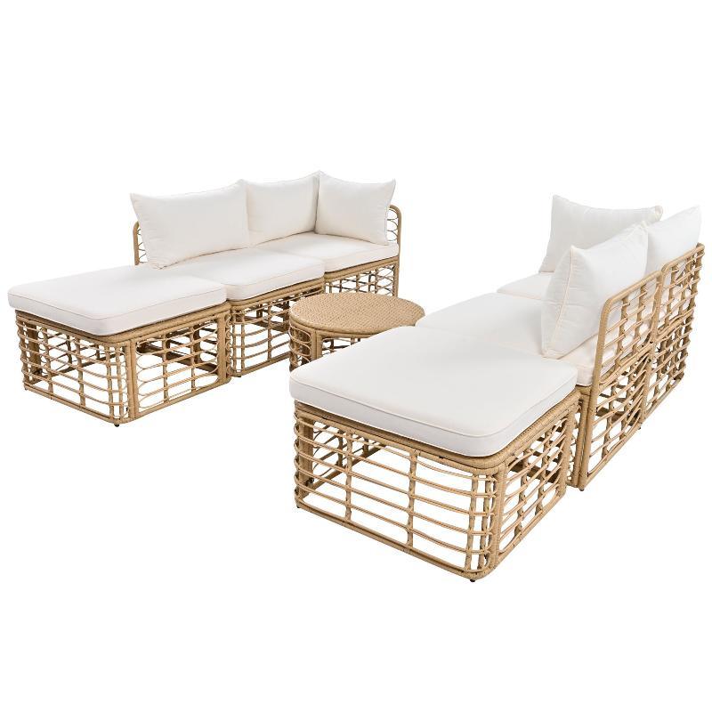 7 Pieces Outdoor Patio Furniture - LuxNovaHub 