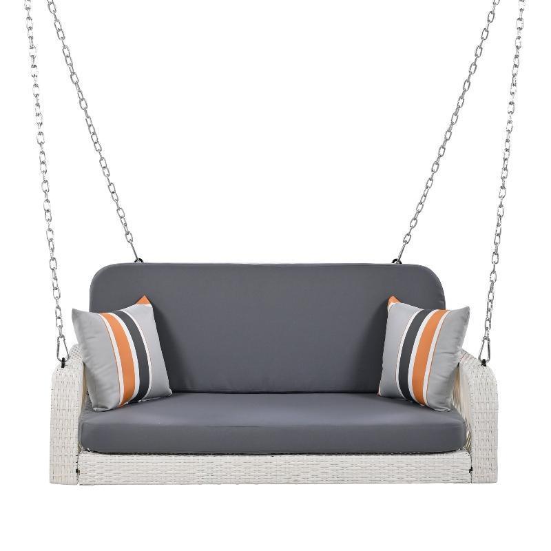 2-Seater Hanging Bench With Chains - LuxNovaHub 