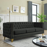 Velvet Sofa for Living Room - LuxNovaHub 