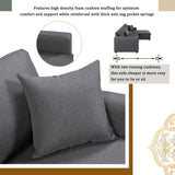 Sleeper Sectional Sofa Grey - LuxNovaHub 