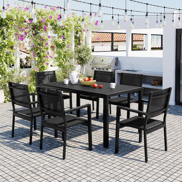 High-quality Steel Outdoor Table and Chair Set - LuxNovaHub 