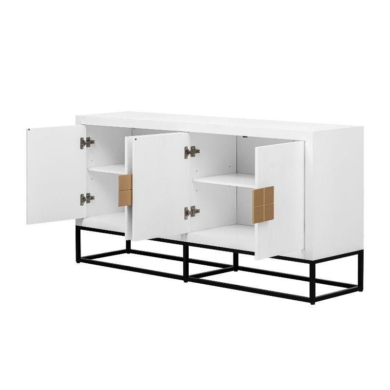 Cabinet with Unique Support Legs and Adjustable - LuxNovaHub 