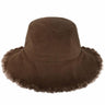 Wide Brim Frayed Bucket Hat - LuxNovaHub 