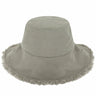 Wide Brim Frayed Bucket Hat - LuxNovaHub 