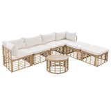 7 Pieces Outdoor Patio Furniture - LuxNovaHub 