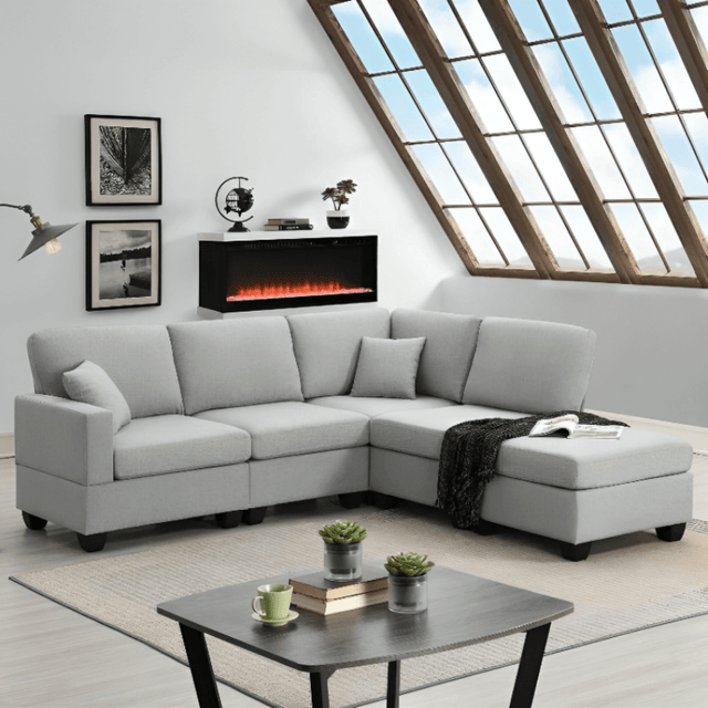 5-Seat Modular Couch Set - LuxNovaHub 