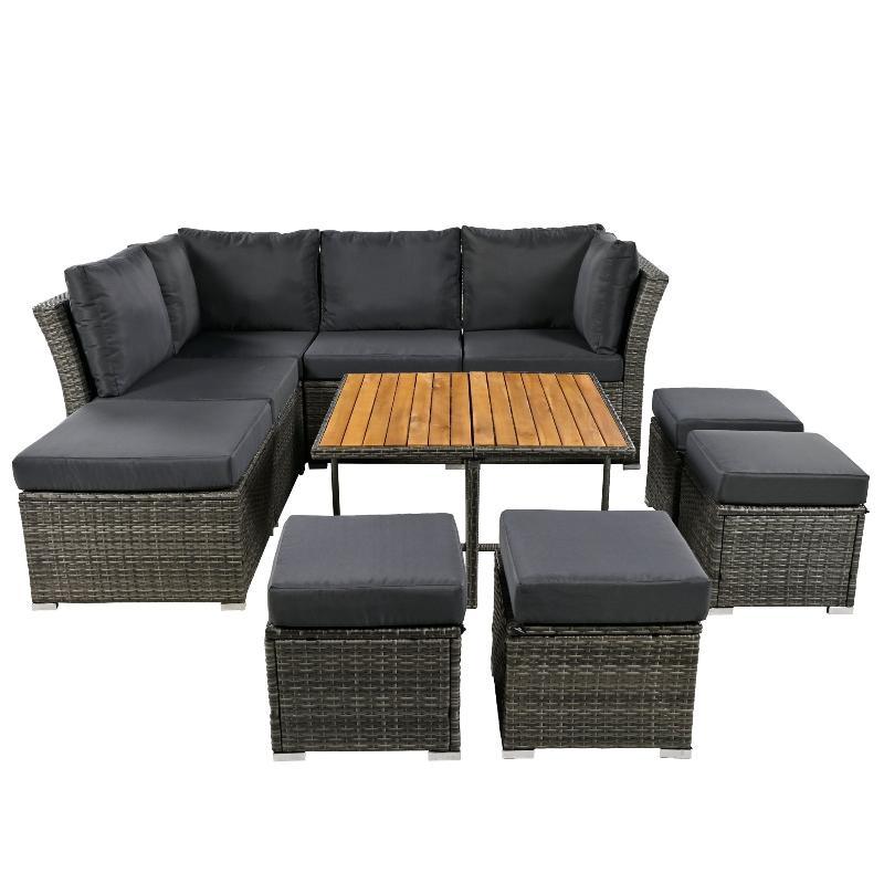 10-Piece Patio Furniture Set – Outdoor Conversation Set with Coffee Table - LuxNovaHub 