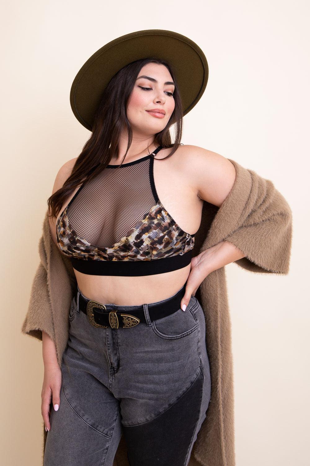 Curvy Adanna Leopard Bralette - LuxNovaHub 