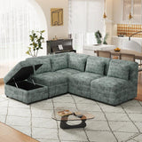 Free-Combined Sectional Sofa 5-seater - LuxNovaHub 