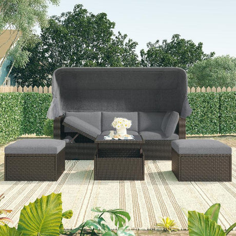 Outdoor Patio Rectangle Daybed - LuxNovaHub 