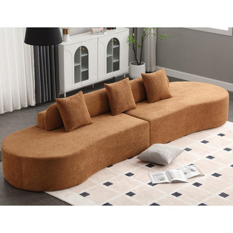 Modern curved combination sofa - LuxNovaHub 